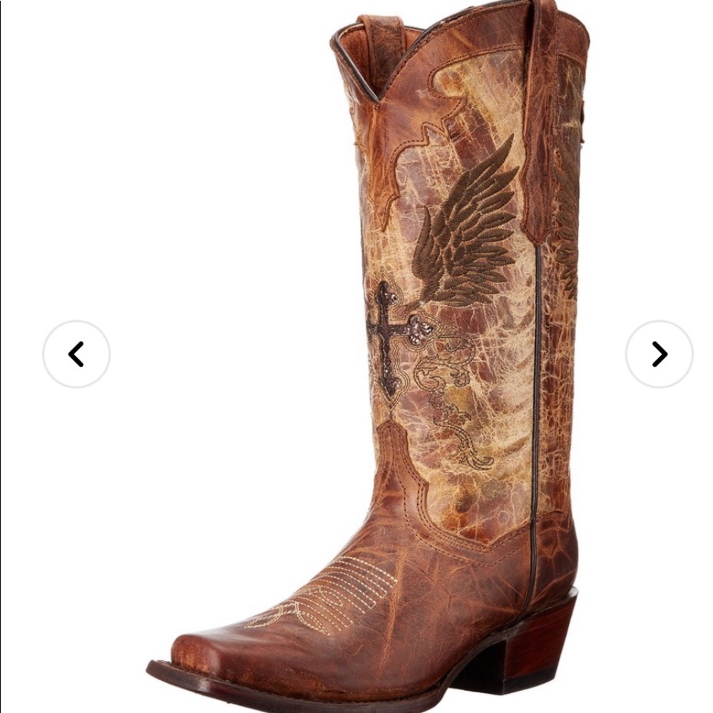 6.5 western boots, good condition, barley with worn